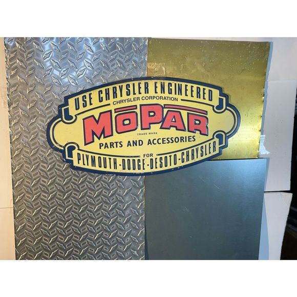 Mopar metal sign